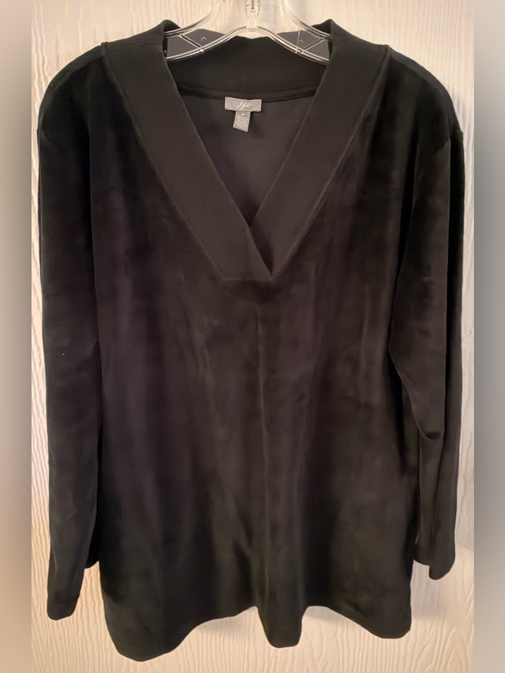 J.Jill Black V-Neck Long Sleeve Tunic